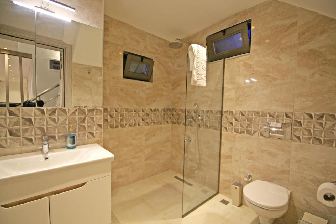 Villa With A Private Heated Pool, Jacuzzi, Overlooking Spectacular Views Of The Sea 卡斯 外观 照片