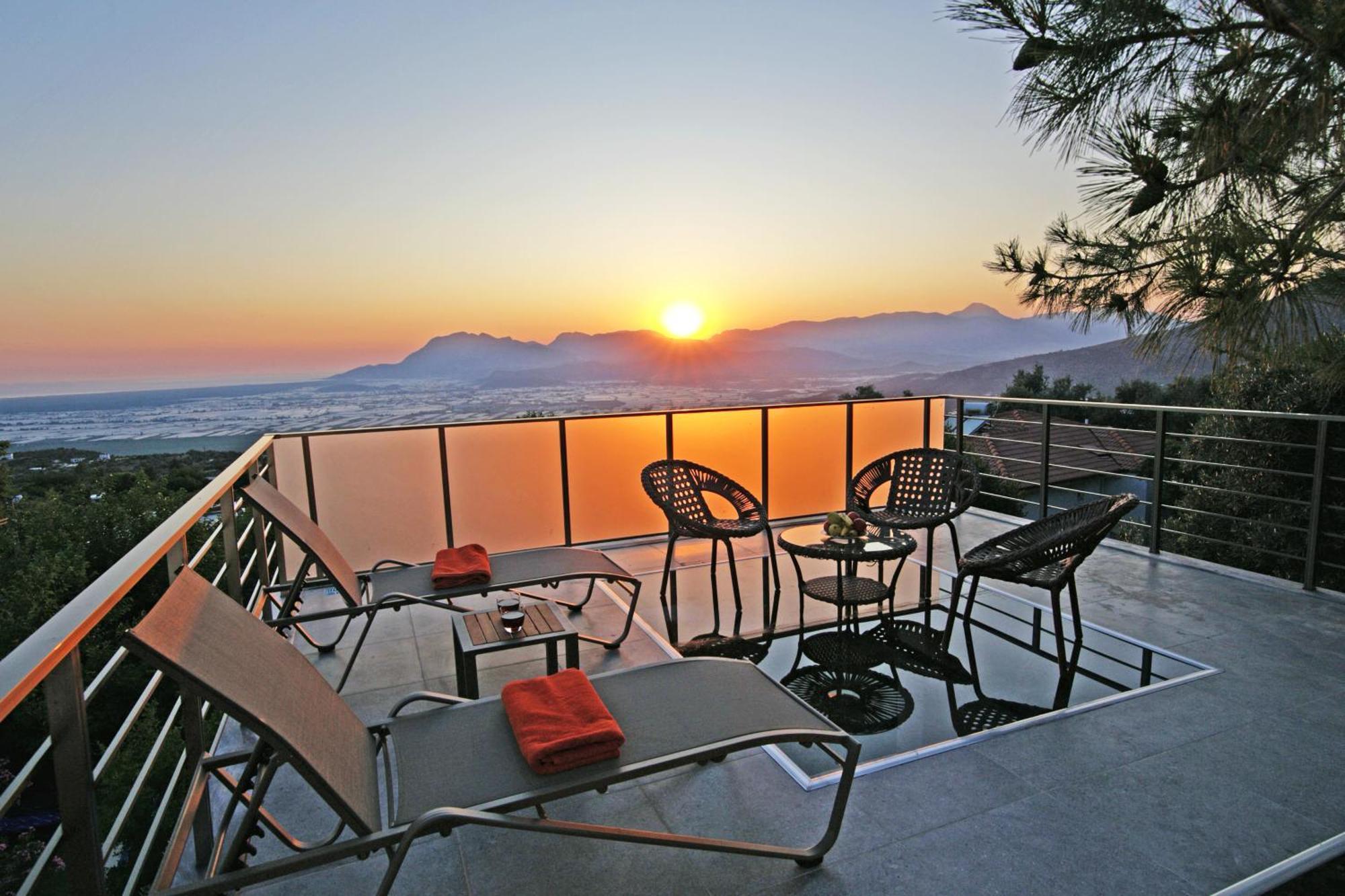 Villa With A Private Heated Pool, Jacuzzi, Overlooking Spectacular Views Of The Sea 卡斯 外观 照片